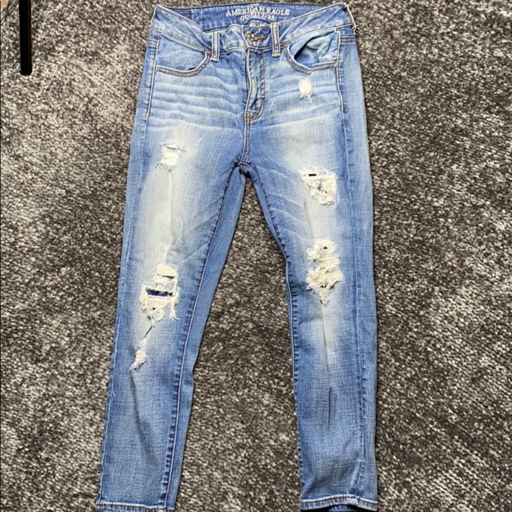American Eagle high rise jegging crop
